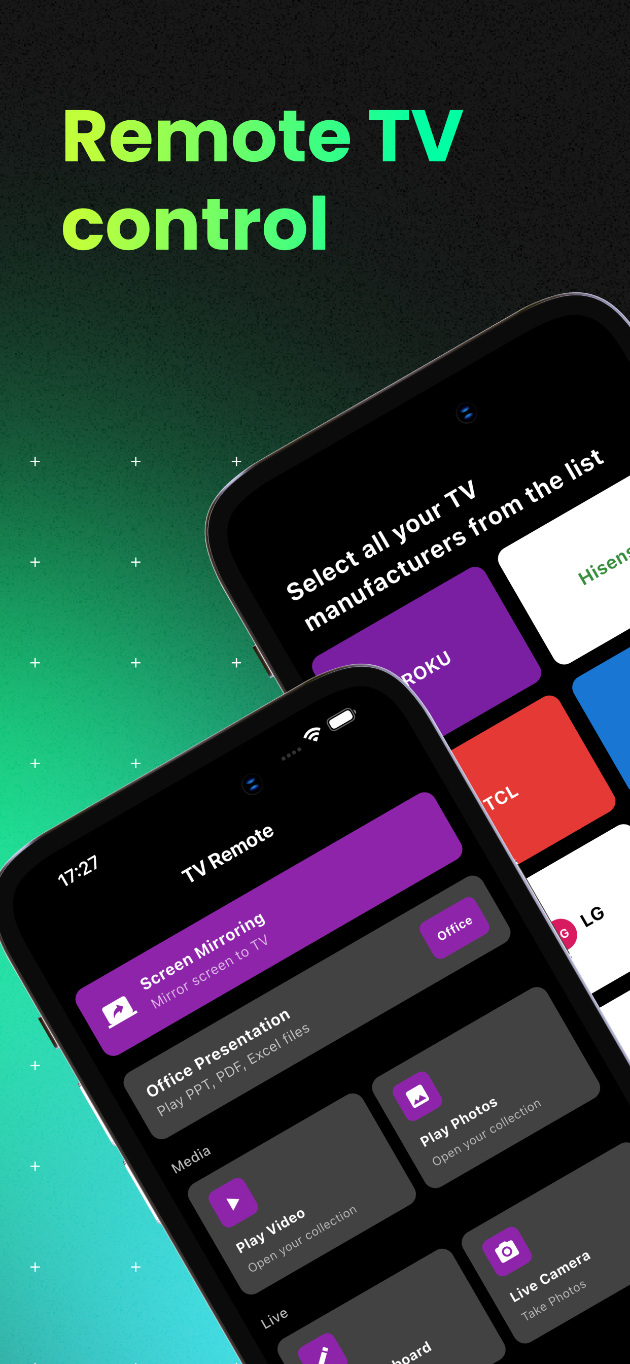 TV Remote Main Screen